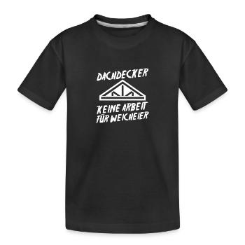 Master Roofer Roofer - Kids' Premium Organic T-Shirt - black - Front