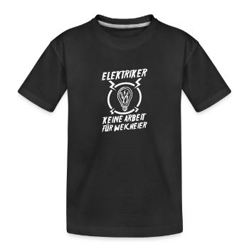 Maître électricien Ingénieur électricien Électricien - T-shirt bio Premium Enfant - noir - Devant