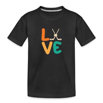 Joueurs de hockey sur glace Hockey sur glace - T-shirt bio Premium Enfant - noir - Devant