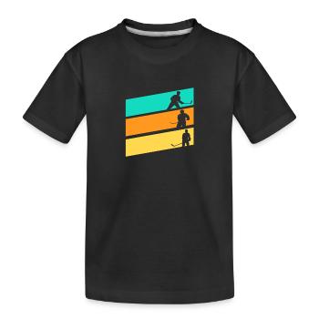 Joueurs de hockey sur glace Hockey sur glace - T-shirt bio Premium Enfant - noir - Devant