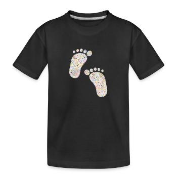 pieds - T-shirt bio Premium Enfant - noir - Devant