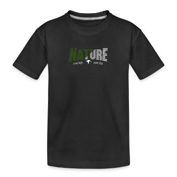 NATURE roadsign australia - Kids' Premium Organic T-Shirt - black - Front