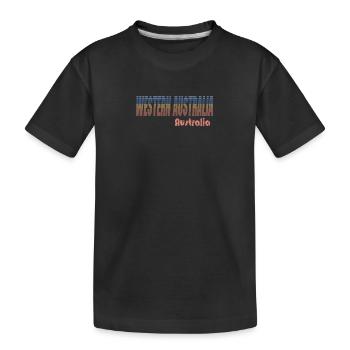 WESTERN AUSTRALIA - Kids' Premium Organic T-Shirt - black - Front