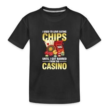 I Used To Love Eating Chip - Kinder Premium Bio T-Shirt - Schwarz - Vorne