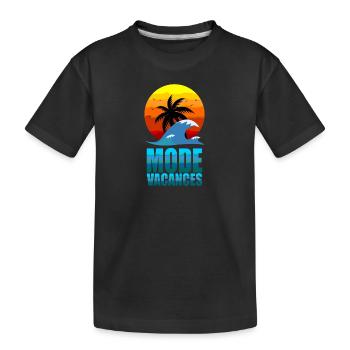 Mode Vacances - T-shirt bio Premium Enfant - noir - Devant