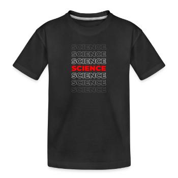 Science - Kids' Premium Organic T-Shirt - black - Front
