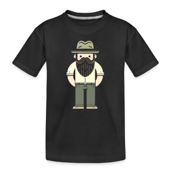 Urban Hipster - Kids' Premium Organic T-Shirt - black - Front