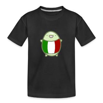 Haricot sucré - Italie - T-shirt bio Premium Enfant - noir - Devant