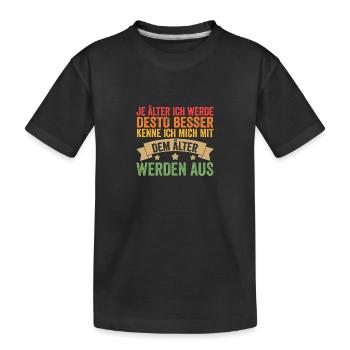 Ich Bin Nicht Alt Geburtstag - Kinder Premium Bio T-Shirt - Schwarz - Vorne
