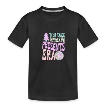 Dans mon frère de commerce pour les cadeaux de l’ère Noël - T-shirt bio Premium Enfant - noir - Devant
