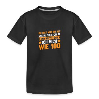 Ich Bin Nicht Alt Geburtstag - Kinder Premium Bio T-Shirt - Schwarz - Vorne
