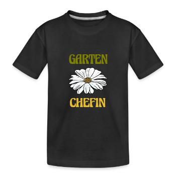 Gestionnaire de jardin de fleurs - T-shirt bio Premium Enfant - noir - Devant