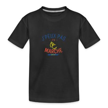 J peux pas j ai Marche Nordique - T-shirt bio Premium Enfant - noir - Devant