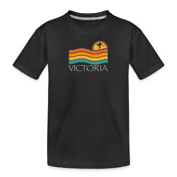 VICTORIA - T-shirt bio Premium Enfant - noir - Devant