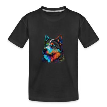 JOLI HUSKY - T-shirt bio Premium Enfant - noir - Devant