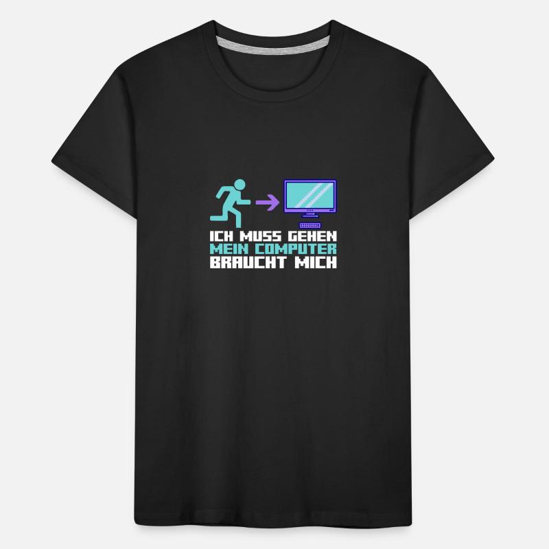 Computer Zocker Programmierer Administrator Gamer Kinder Premium Bio T-Shirt