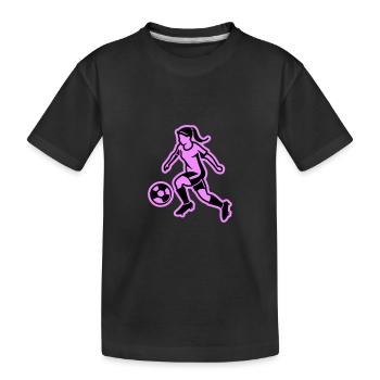 Soccer Femme Soccer Femme - T-shirt bio Premium Enfant - noir - Devant