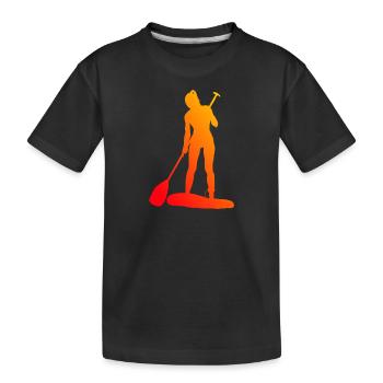 Stand up Paddle Board Stand up Paddle pour hommes - T-shirt bio Premium Enfant - noir - Devant
