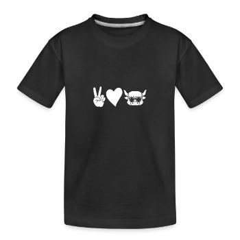 Bovins de buffle Bœufs - T-shirt bio Premium Enfant - noir - Devant