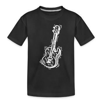 Gitarrist Gitarrist Musiker Gitarre - Kinder Premium Bio T-Shirt - Schwarz - Vorne