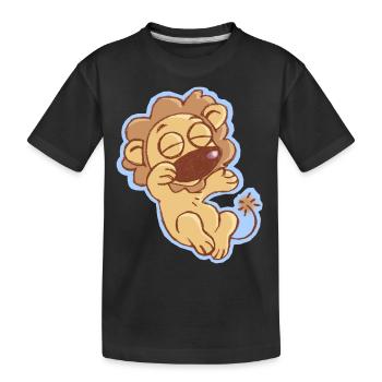Lil' Lion Noah - Kinder Premium Bio T-Shirt - Schwarz - Vorne