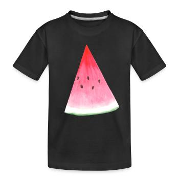 Watermelon - Kids' Premium Organic T-Shirt - black - Front