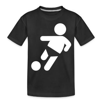 Baby Kicker - Kinder Premium Bio T-Shirt - Schwarz - Vorne