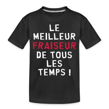 Ouvrier / Usine / Tourneur / Fraiseur / Industrie - T-shirt bio Premium Enfant - noir - Devant
