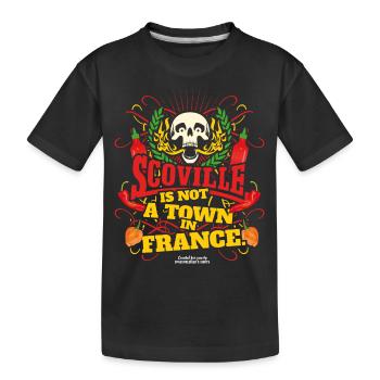 Scoville Is Not A Town In France - Kinder Premium Bio T-Shirt - Schwarz - Vorne