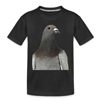 Pigeon - Kinder Premium Bio T-Shirt - Schwarz - Vorne