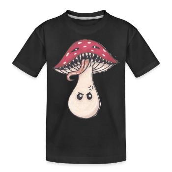Mad Mushroom - Kids' Premium Organic T-Shirt - black - Front
