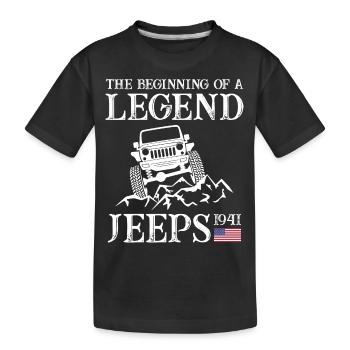 Jeeps Légende - T-shirt bio Premium Enfant - noir - Devant