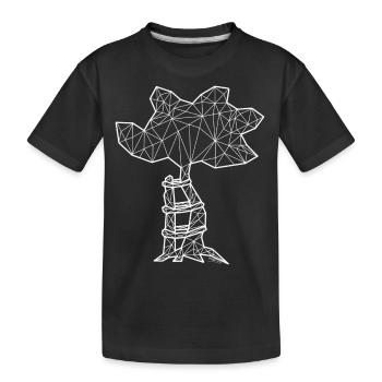 ScoliTree white - Kids' Premium Organic T-Shirt - black - Front