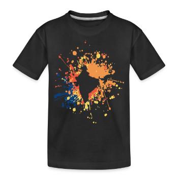 Belle éclaboussure de couleur de l’Inde - T-shirt bio Premium Enfant - noir - Devant