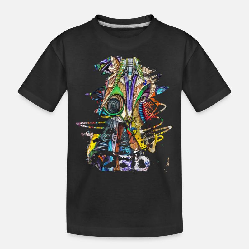 Graffiti Kunst Graffiti Stil Graffiti Splash - Kinder Premium Bio T-Shirt - Schwarz