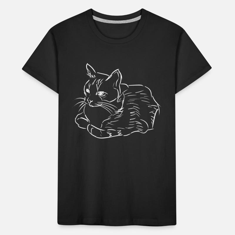 Big Cat Cat Cat Gift Gift Idea Kids' Premium Organic T-Shirt
