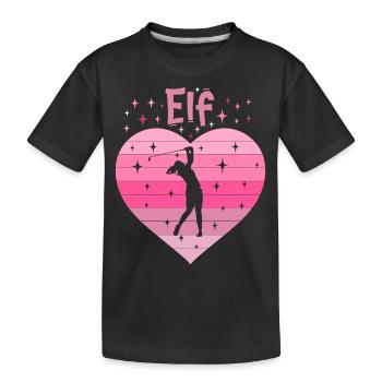 11. Geburstag Golf Golferin Mädchen Tochter - Kinder Premium Bio T-Shirt - Schwarz - Vorne