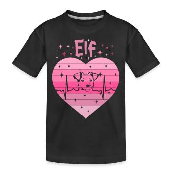 11. Geburtstag Hund Frauchen Mädchen Tochter - Kinder Premium Bio T-Shirt - Schwarz - Vorne