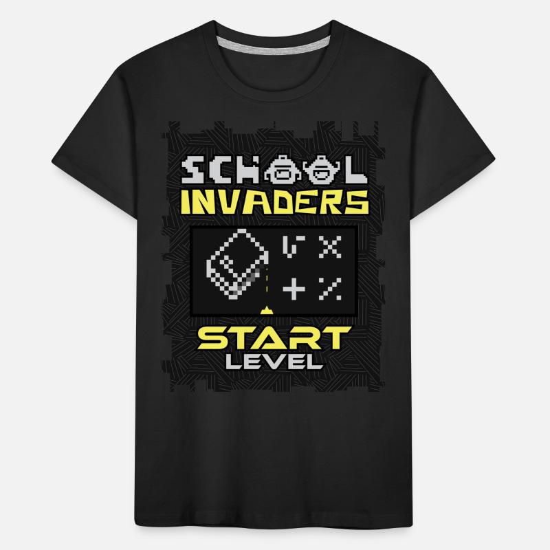 School Invaders - École et Rentrée des Classes T-shirt bio Premium Enfant