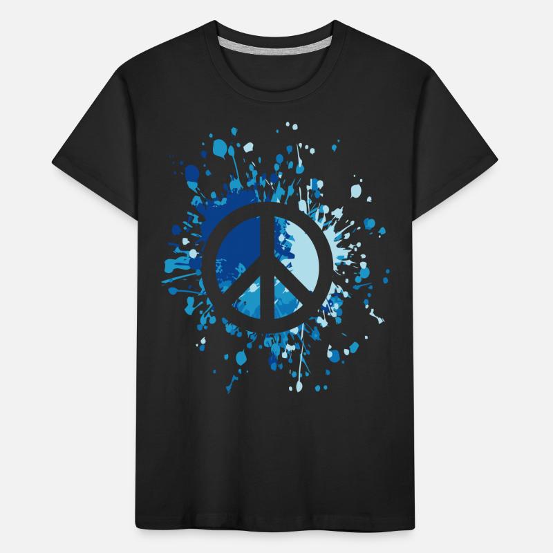 Éclaboussure de couleur de symbole de paix T-shirt bio Premium Enfant