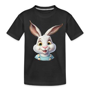 Happy - Kids' Premium Organic T-Shirt - black - Front