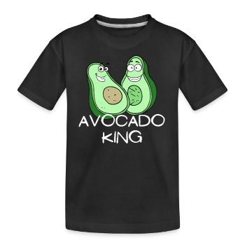 Roi de l’avocat - T-shirt bio Premium Enfant - noir - Devant