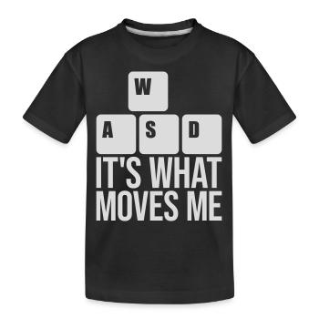 c’est ce qui m’émeut - T-shirt bio Premium Enfant - noir - Devant