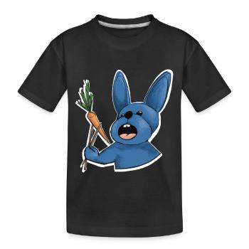 Blaues Kaninchen, Chinesisches Neujahr - Kinder Premium Bio T-Shirt - Schwarz - Vorne