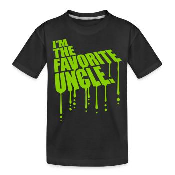 im the favorite uncle - Kinder Premium Bio T-Shirt - Schwarz - Vorne