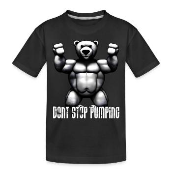 N’arrêtez pas de pomper - T-shirt bio Premium Enfant - noir - Devant