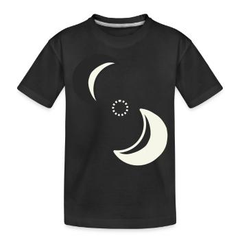 Yin Yang - Kinder Premium Bio T-Shirt - Schwarz - Vorne