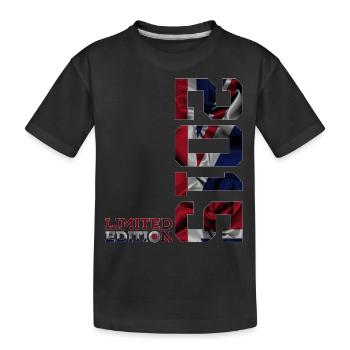 ÉDITION LIMITÉE ANGLETERRE 11E ANNIVERSAIRE 2015 UK - T-shirt bio Premium Enfant - noir - Devant