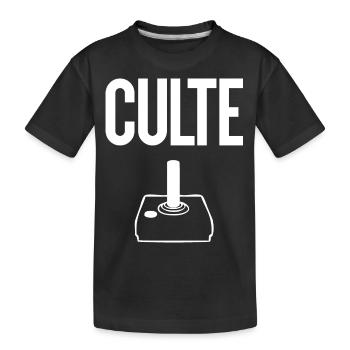 manette de jeu culte cadeau - T-shirt bio Premium Enfant - noir - Devant