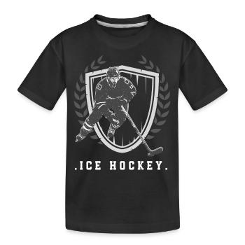 Eishockey Hockey sur glace - T-shirt bio Premium Enfant - noir - Devant